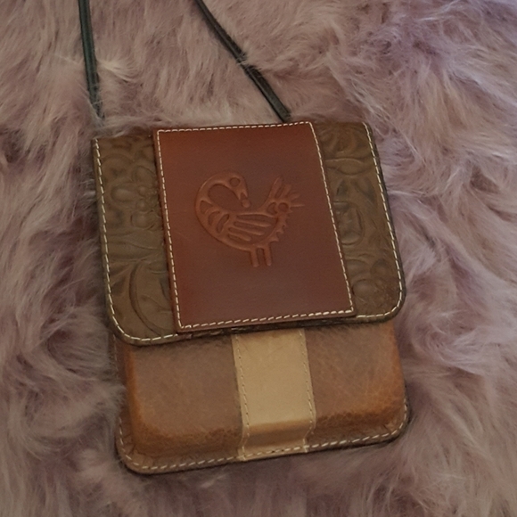 Artisan - Tooled Leather Crossbody - Picture 1 of 6